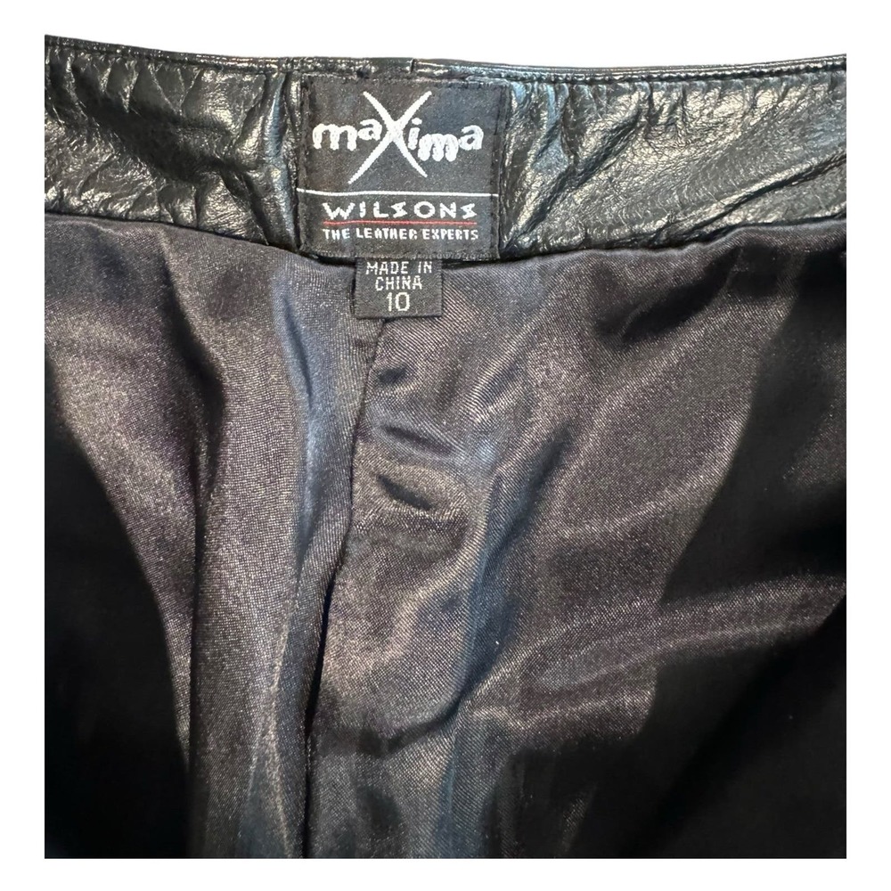 Maxima Wilson’s Leather Pants Size 10 - Picture 8 of 14